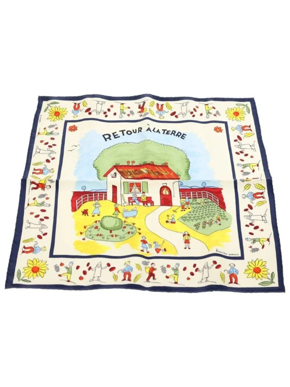 Hermes Retour a la Terre Silk Scarf Multi Scarf